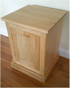Bedside cabinet, made from oak.